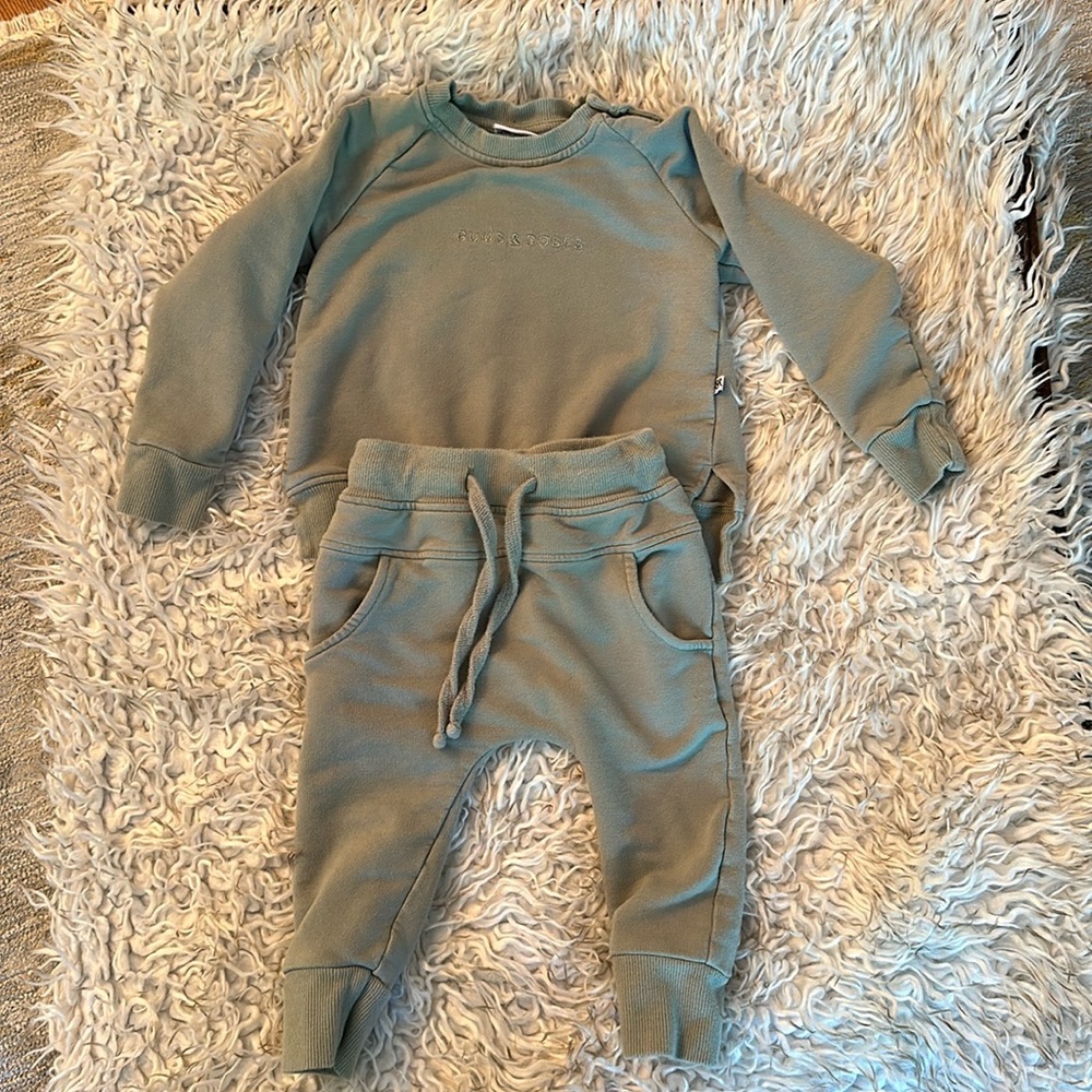 Bums and roses 12-18 month jogger set